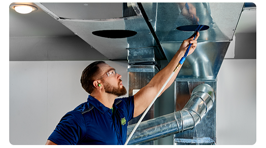 Commercial air duct cleaning
